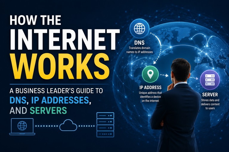 How the Internet Works: A Business Leader’s Guide to DNS, IP Addresses, and Servers