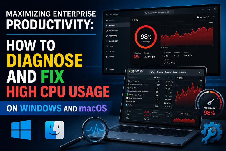 Maximizing Enterprise Productivity: How to Diagnose and Fix High CPU Usage on Windows and macOS